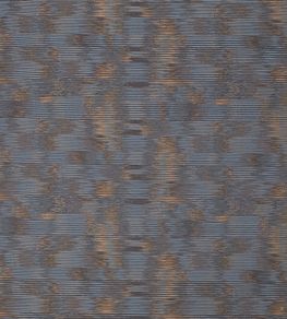 Neve Fabric by Zoffany Blue Umber