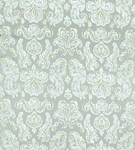 Brocatello Impasto Fabric by Zoffany Silver