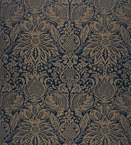 Mitford Weave Fabric by Zoffany Prussian Copper