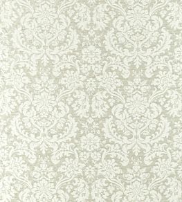 Tours Weave Fabric by Zoffany Platinum White