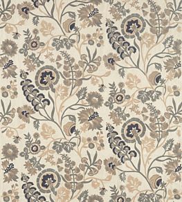 Hardwick Crewel Fabric by Zoffany Fossil