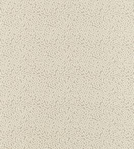 Maze Coral Fabric by Zoffany Stone