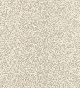 Maze Coral Fabric by Zoffany Stone