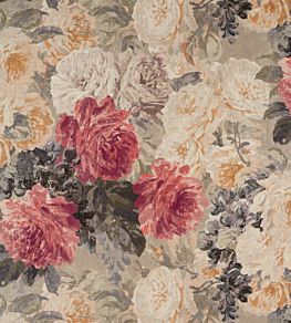 Rose Absolute Fabric by Zoffany Sunstone / Mercury