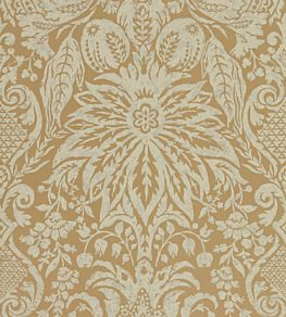 Mitford Damask Wallpaper by Zoffany Antique Gold