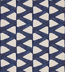 Kanoko Fabric by Zoffany Indigo