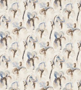 Water Iris Fabric by Zoffany Ink/Charcoal