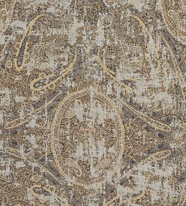 Elswick Paisley Fabric by Zoffany Blue Umber