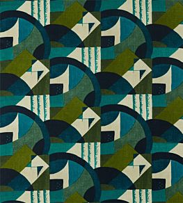 Abstract 1928 Fabric by Zoffany Serpentine