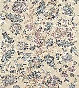 Kalamkari Fabric by Zoffany Blue/Lilac