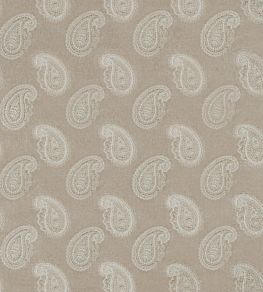 Orissa Velvet Fabric by Zoffany Pale Linen