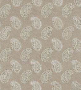 Orissa Velvet Fabric by Zoffany Pale Linen