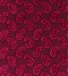 Orissa Velvet Fabric by Zoffany Burgundy