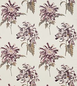 Evelyn Fabric by Zoffany Rose Quartz/Linen