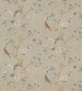 Woodville Fabric by Zoffany White Clay