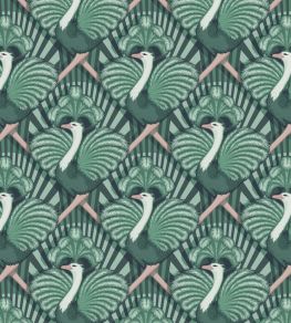 Zsa Zsa Wallpaper by Divine Savages Bottle Green