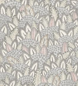 Zulu Terrain Wallpaper by Cole & Son Heath Grey & Blush