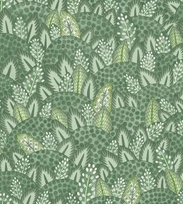 Zulu Terrain Wallpaper by Cole & Son Forest Green & Olive Green