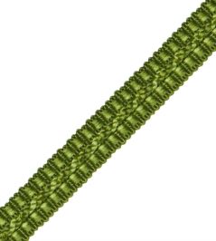 1/2" Le Jardin Silk Gimp Trimming by Samuel & Sons Grass 1/2" Le Jardin Silk Gimp Trimming by Samuel & Sons Grass
