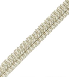 1/2" Le Jardin Silk Gimp Trimming by Samuel & Sons Ivory 1/2" Le Jardin Silk Gimp Trimming by Samuel & Sons Ivory