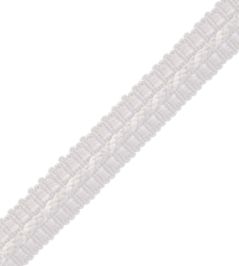 1/2" Le Jardin Silk Gimp Trimming by Samuel & Sons Silver 1/2" Le Jardin Silk Gimp Trimming by Samuel & Sons Silver