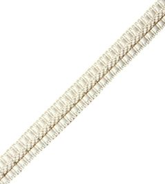 1/2" Le Jardin Silk Gimp Trimming by Samuel & Sons Snow 1/2" Le Jardin Silk Gimp Trimming by Samuel & Sons Snow