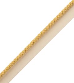 6mm Cambridge Cord With Tape Trimming by Samuel & Sons Corn 6mm Cambridge Cord With Tape Trimming by Samuel & Sons Corn