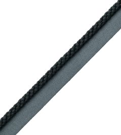 6mm Cambridge Cord With Tape Trimming by Samuel & Sons Midnight Blue 6mm Cambridge Cord With Tape Trimming by Samuel & Sons Midnight Blue