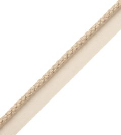 6mm Cambridge Cord With Tape Trimming by Samuel & Sons Natural 6mm Cambridge Cord With Tape Trimming by Samuel & Sons Natural