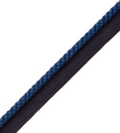 6mm Cambridge Cord With Tape Trimming by Samuel & Sons Royal Blue 6mm Cambridge Cord With Tape Trimming by Samuel & Sons Royal Blue