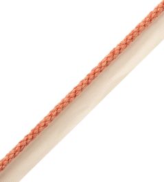6mm Cambridge Cord With Tape Trimming by Samuel & Sons Shrimp 6mm Cambridge Cord With Tape Trimming by Samuel & Sons Shrimp
