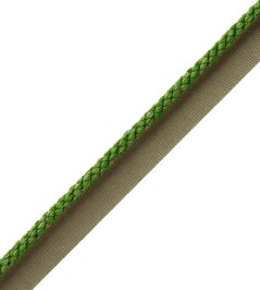 6mm Cambridge Cord With Tape Trimming by Samuel & Sons Spring Green 6mm Cambridge Cord With Tape Trimming by Samuel & Sons Spring Green
