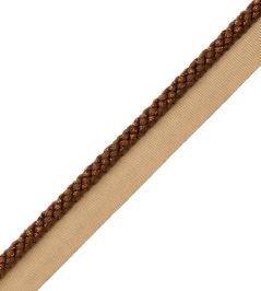 6mm Cambridge Metallic Cord With Tape Trimming by Samuel & Sons Aged Bronze 6mm Cambridge Metallic Cord With Tape Trimming by Samuel & Sons Aged Bronze