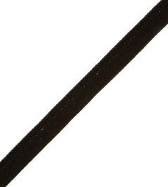 1/4" Jardin Silk Cord With Tape Trimming by Samuel & Sons Black 1/4" Jardin Silk Cord With Tape Trimming by Samuel & Sons Black