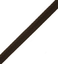 1/4" Jardin Silk Cord With Tape Trimming by Samuel & Sons Chocolate 1/4" Jardin Silk Cord With Tape Trimming by Samuel & Sons Chocolate