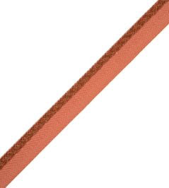 1/4" Jardin Silk Cord With Tape Trimming by Samuel & Sons Copper 1/4" Jardin Silk Cord With Tape Trimming by Samuel & Sons Copper