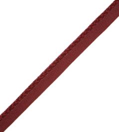 1/4" Jardin Silk Cord With Tape Trimming by Samuel & Sons Merlot 1/4" Jardin Silk Cord With Tape Trimming by Samuel & Sons Merlot