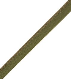 1/4" Jardin Silk Cord With Tape Trimming by Samuel & Sons Moss 1/4" Jardin Silk Cord With Tape Trimming by Samuel & Sons Moss