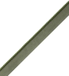 2.5mm Cambridge Cord With Tape Trimming by Samuel & Sons Basil 2.5mm Cambridge Cord With Tape Trimming by Samuel & Sons Basil