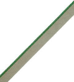2.5mm Cambridge Cord With Tape Trimming by Samuel & Sons Emerald 2.5mm Cambridge Cord With Tape Trimming by Samuel & Sons Emerald