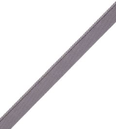 2.5mm Cambridge Cord With Tape Trimming by Samuel & Sons Flint 2.5mm Cambridge Cord With Tape Trimming by Samuel & Sons Flint