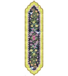 A Mughal Flower Show Runner Rug by Wendy Morrison Multi A Mughal Flower Show Runner Rug by Wendy Morrison Multi