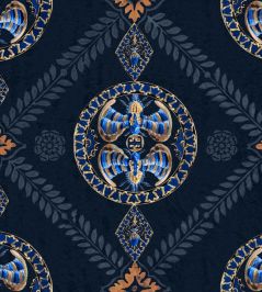 Abeille Decoratif Wallpaper by MINDTHEGAP Indigo Abeille Decoratif Wallpaper by MINDTHEGAP Indigo
