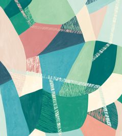 Abstract Geo Wallpaper by Ohpopsi Flamingo Abstract Geo Wallpaper by Ohpopsi Flamingo