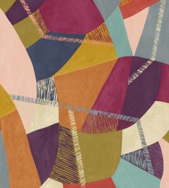Abstract Geo Wallpaper by Ohpopsi Grape & Olive Abstract Geo Wallpaper by Ohpopsi Grape & Olive