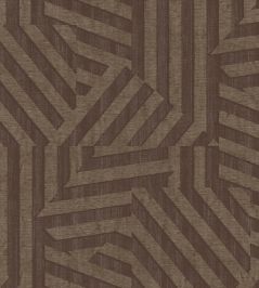 Abstract Stripe Wallpaper by Eijffinger Chocolate Abstract Stripe Wallpaper by Eijffinger Chocolate