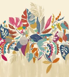 Abstract Tropic Mural by Ohpopsi Warm Spice Abstract Tropic Mural by Ohpopsi Warm Spice
