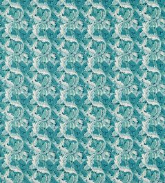 Acanthus Fabric by Clarke & Clarke Teal Acanthus Fabric by Clarke & Clarke Teal