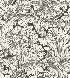 Acanthus Wallpaper by Cole & Son Soot & Snow Acanthus Wallpaper by Cole & Son Soot & Snow