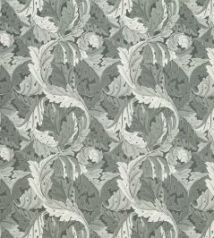 Acanthus Jacquard Fabric by Clarke & Clarke Slate Acanthus Jacquard Fabric by Clarke & Clarke Slate